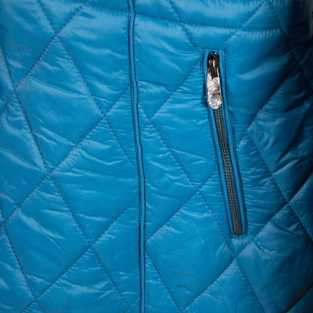 Steve Madden Teal Sherpa Trim Quilted Anorak Coat XL - Picture 6 of 16